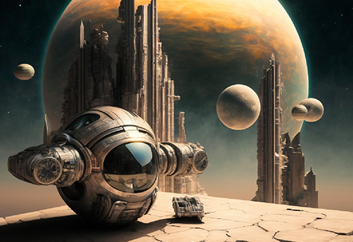 Illustration de la catégorie Science fiction